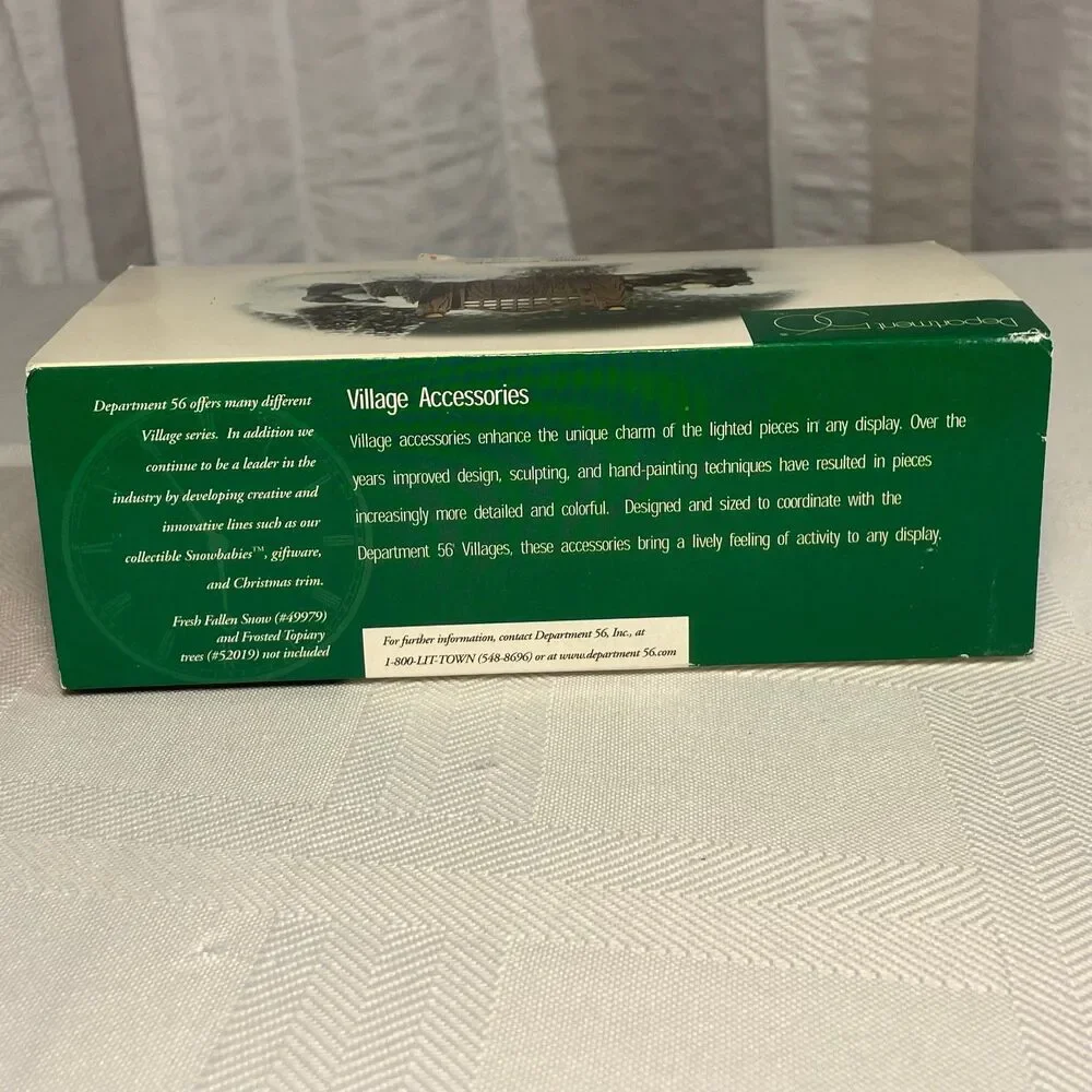 Dept 56 Fieldstone Entry Gate #52718 Village Accessory 1998 Retired Boxed